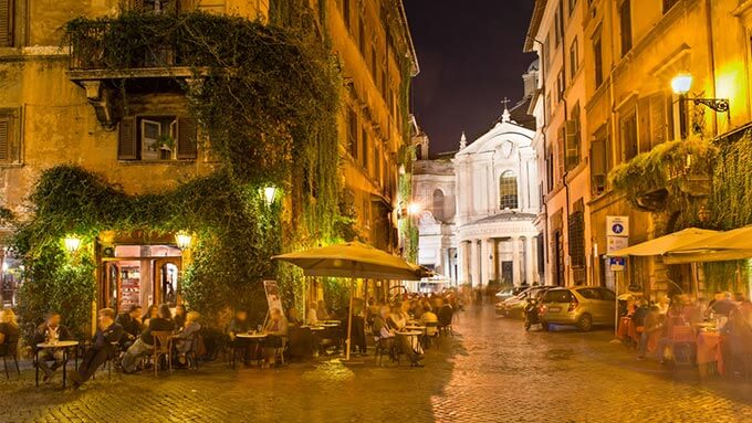 Straßenszene in Rom